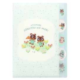 Sunstar Stationery Atsume Animal Crossing Clear File Die Cut A4 Green S2135795
