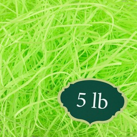 Arcadia Garden Products 5 lbs - Lime Straight Shredded Color Paper Filler Box Stuffing for Gift Wrapping & Crafts, Basket Filling, Confetti, Packaging & Shipping - RPS05LM