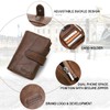 Contacts Herren Geldbörse Echtes Leder-Geschäft Bifold Trifold Mappen-Kartenhalter-Münzen-Tasche Braun