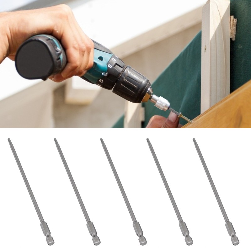 10Pcs Screwdriver Bit Electric 3mm Hex Strong Magnetic Hardened Hardware
