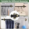 ANDGOO 6 Pack No Hole Curtain Rod Brackets Hangers, Self