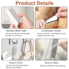 KASESSS 4 Pcs Nit Comb, Lice Combs with Long Handle,