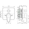 Ideal Standard - Cerafine D, Miscelatore monocomando per vasca o