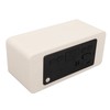 Digital Wooden Alarm Clock Wireless Charging Weekend Mode Dual Alarm