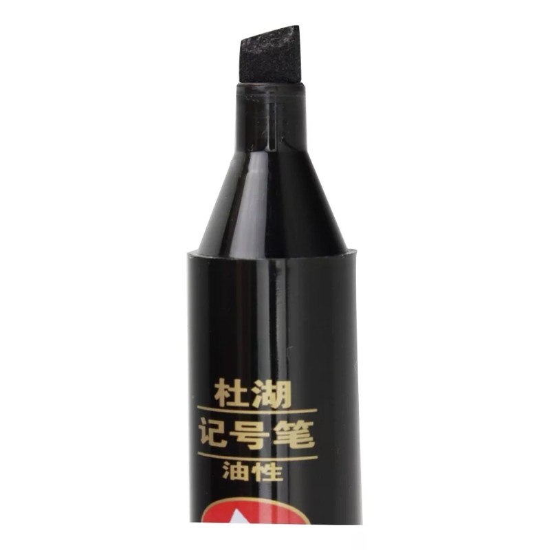 Vaga 6 Marcador Jumbo Aceite Negro Para Letreros Secado Rapido