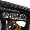 Spec-D Tuning Black LED Projector Headlights Compatible with 2004-2007 Chevy