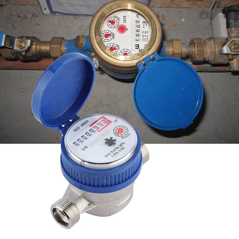 Water Clock 1/2 Inch, Water Clock Calibrated, Mechanical Water Meter,