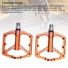 MT B/Road Pedals, Mountain Bike Pedals, 3 Bearing Non-Slip Lightweight,