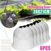 6PCS Reusable Garden Plant Cloche Plastic Dome Protective Seedling Covers