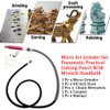 Air-Powered Micro Die Grinder Set 65,000 RPM Pneumatic Pencil Grinder