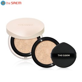 THE SAEM Cover Perfection Concealer Cushion Renew Set 2items, Shade:1.5 Natural Beige
