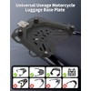 MOSYQI Motorcycle Top Case Mounting Baseplate, Quick Release Tail Baseboard