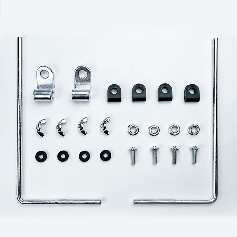 Mokuo Extended Motorcycle Windshield Universal- 18" Tall & 3MM Thick,