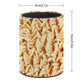 XUWU Ramen Noodles Pen Holder Pencil Organizer Cute Pencil Cup Desk Decor Makeup Brush Holder PU Multifunctional Office Suppliesfor Home Classroom School