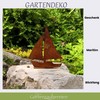 Garden Magic Decorative Ship Sailing Boat in Rust Look for