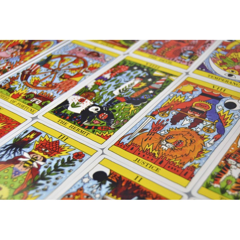 Heraclio Fournier Tarot del Fuego , Blue