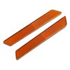 TCMT Orange Saddlebag Latch Covers Reflector Fits For Harley 2014-2025