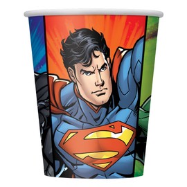 Unique 49966EU Justice League Paper Cups 266ml Party 8-Pack Multicolour