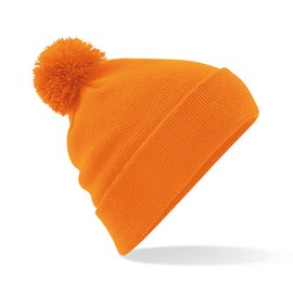 Beechfield Unisex Original Pom Beanie, orange
