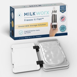 MILKWORX Freeze It Flat Breast Milk Storage Bag Freezer Organizer - Space-Saving Freezer System for Breastmilk Storage Bags - Breast Pump Accessories - Breast Milk Freezer Organizer Made in The USA