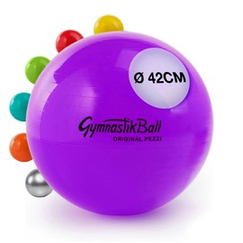 PEZZI - Original Pezziball Standard Gymnastics Ball 42-75 cm Diameter - Sitting Ball for Therapy, Sports & Office - Universal Training Ball Made of Robust PVC Maximum Load 400 kg