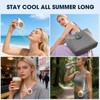Portable Silent Mini Bladeless Fan Clip On, Mini USB Rechargeable