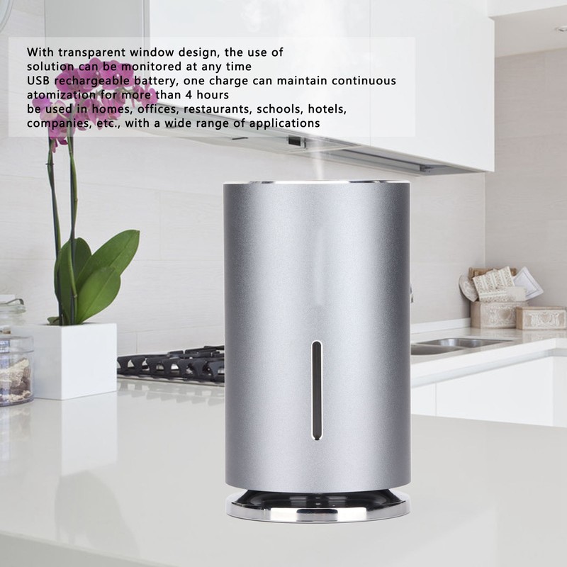 Alcohol Dispenser Automatic Touchless Sanitizer Sterilizer Spray with Charging Cable