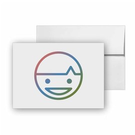 Boy Human Head Joyful Kid, quality blank cards CC-26061