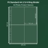 A4 Photo Sleeves for A4 2/3/4 Ring Binder, Transparent Double-Sided