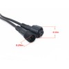HUALAND 6 Pair Black 3 Pin Waterproof Connector，Waterproof Male Female