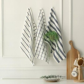 Kitchen cloth, pretty kitchen cloth, pure cotton kitchen cloth, cotton cloth, dish towel, eco-friendly dish towel, thin line / 키친크로스 예쁜 주방 행주 순면 키친클로스 면행주 디쉬 타올 친환경 접시 타월, 씬라인