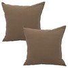 Cushion Covers 2-pieces Set 45x 45cm - Solid Dyed Cotton