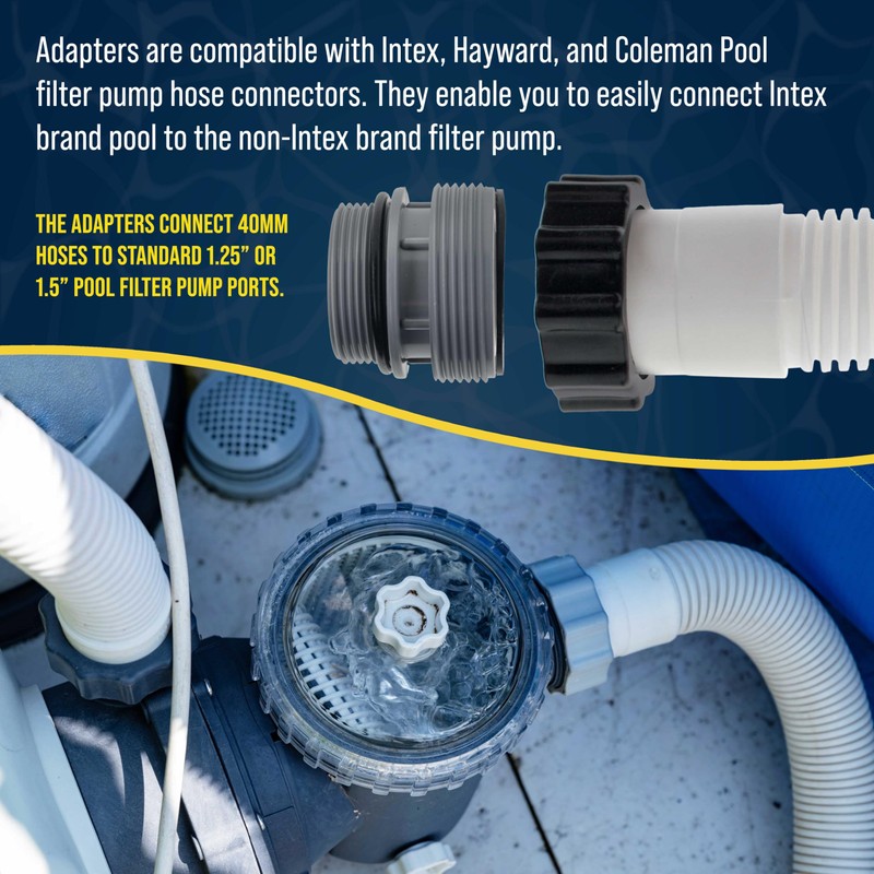 U.S. Pool Supply Pool Hose 40mm to 1.5" Hose Conversion