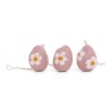 Easter Decoration, Shrub Decoration, Set of Three Embroidered Eggs, Handmade,
