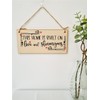 Handmade Wooden Hanging Wall Plaque Home Built on Love and