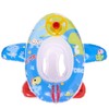Baby Pool Float with Safety Seat Steering Wheel Cartoon Airplane