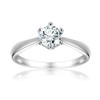 BeFab 1/2 Ctw Cubic Zirconia Classic 6 Prong Round Solitaire