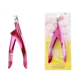 VNDEFUL 1 PCS Manicure Tools One-Word Clipper, False Nail Scissors, French U-Clamp, Flat-Cut Nail Clipper Set