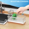 Cisily Stainless Steel Sponge Holder for Kitchen Sink with Towel