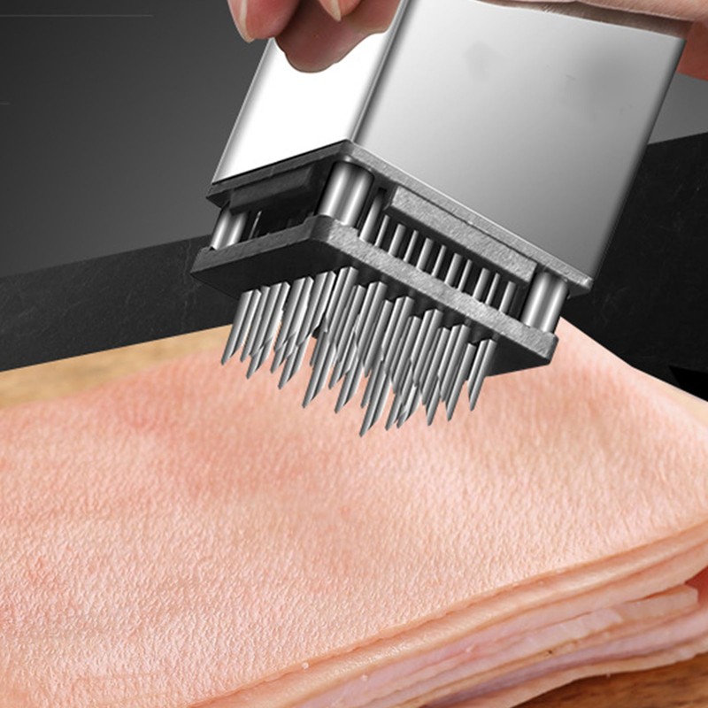 Meat Tenderizer Stainless Steel Double Sided Ergonomic Versatile Sharp Needle