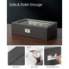 GUKA Watch Box, Luxury Watch Case with 55MM Wide Velvet