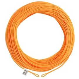 Maxcatch Fly Line with Two Welded Loops, Weight Forward Floating, 100FT, Multiple Colors, WF1F-WF9F, for Freshwater Fly Fishing (Satin Orange, WF9F-100FT)