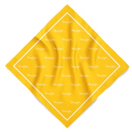 Panama Jack Signature Cotton Bandana - 100% Breathable Material, 22" x 22" (Yellow)