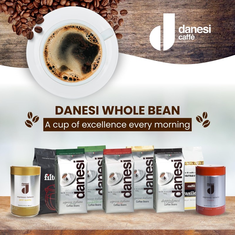 Danesi Caffe Italian Whole Coffee Beans - Espresso Coffee Beans