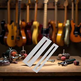 2Pcs Guitar Fret Protector Metal Fret Fingerboard Guard Bass Guitar Fretboard Protector Set Fret Guard Guitar Tools Guitar Luthier Tools Set Guitar Fingerboard Guards Fingerboard Guards Protectors
