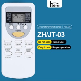 New ZH/JT-03 ZHJT03 ZHJT 03 Replacement AC A/C Remote Control Compatible for CHIGO Air Conditioner ZH/JT-01 ZHJT01 ZHJT03, for Everwell ZH/JT-01, for Elgin/EcOx ZH/JT-01 ZH/JT-03 G1111.CWS8