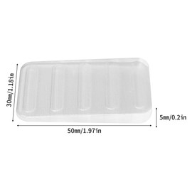 Clear Plastic Levelling Shims,4 PCS Transparent Furniture Leveling Pads Adjustable Non-Slip Wedges for Wobbly Tables Chairs Toilets & Appliances (50mm x 30mm Stackable & Cuttable)