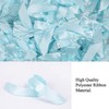 AKLVBL 50 Pack Blue Satin Ribbon Twist Tie Bows for
