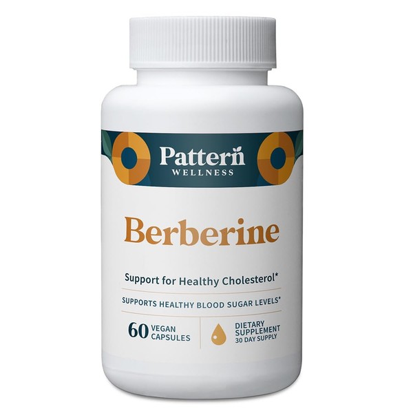 Pattern Wellness Berberine Supplement with Organic Ceylon Cinnamon – Antioxidant