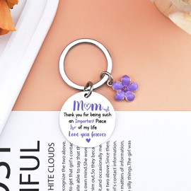 UIWIHHP Stocking Stuffers for Mom Women Adult Christmas Gifts for Mom from Daughter Son Mom Gifts Cute Keychain for Mother Birthday Gift Ideas Christmas Stocking Stuffers for Moms Best Mom Ever Gifts